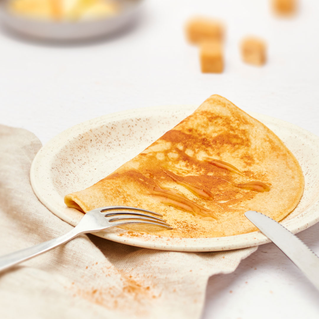 Karamell-Apfel-Crêpes
