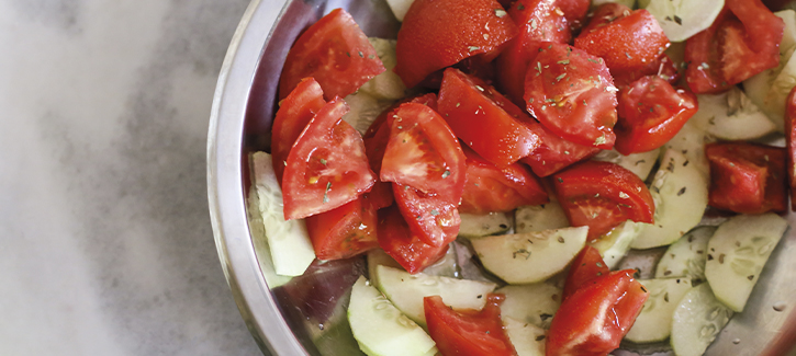 Tomaten-Gurken-Salat