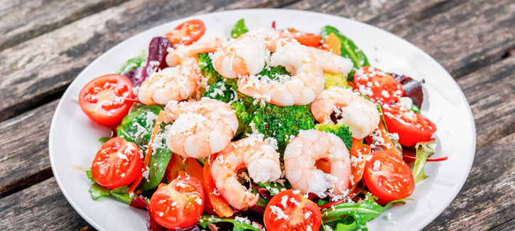 Garnelensalat mit Brokkoli