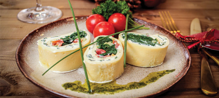 Ricotta-Spinat-Röllchen