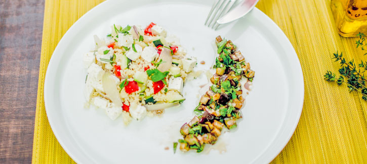 Couscous mit Aubergine