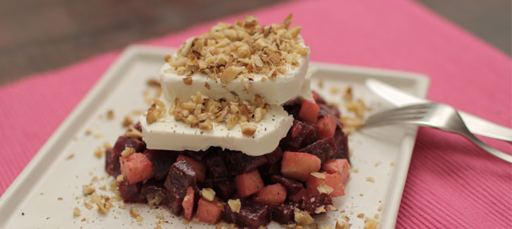 Rote-Bete-Salat mit Ziegenkäse