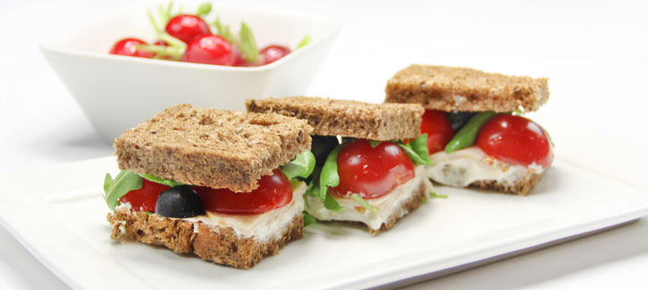 Hähnchen-Rucola-Brötchen