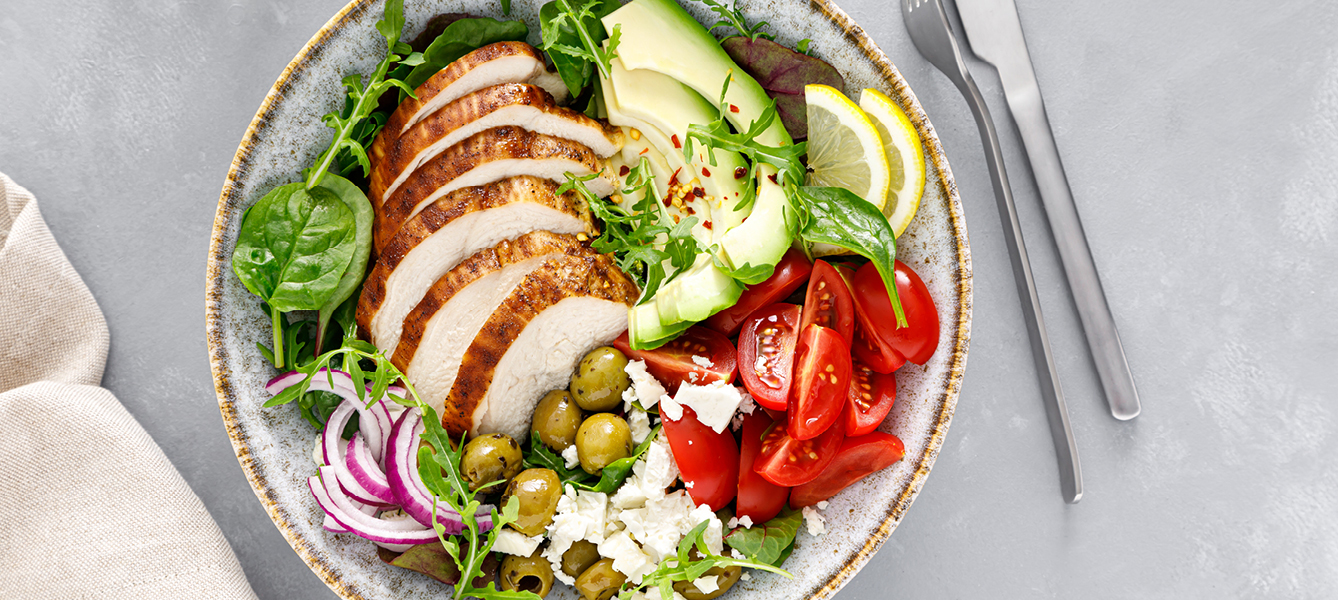Mediterraner Salat, Low Carb Rezept