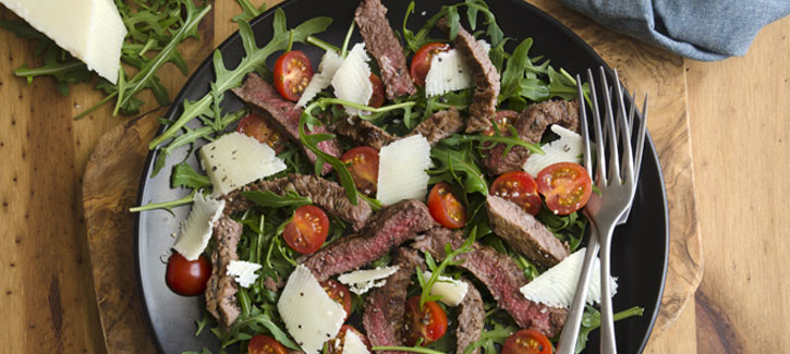 Steak-Tagliata-Salat