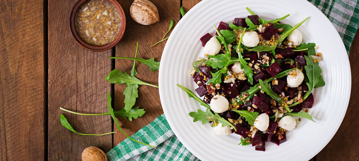 Rote-Bete-Salat mit Mozzarella