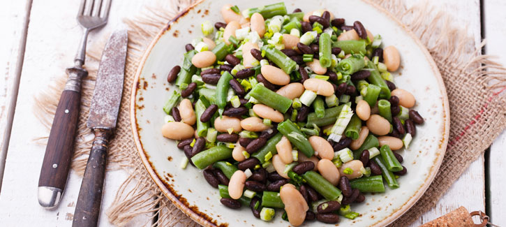 Bohnensalat mit Frühlingszwiebel