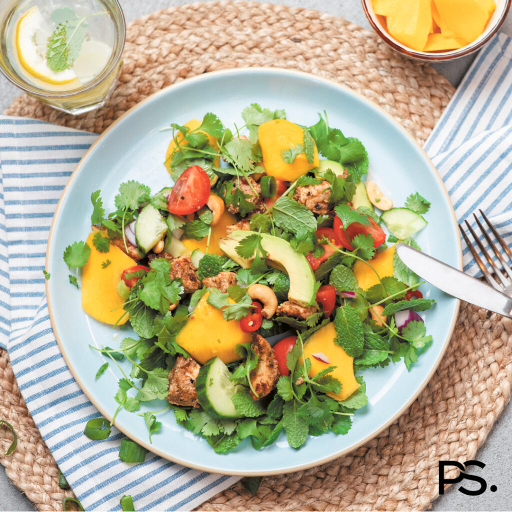 Indischer Hähnchensalat