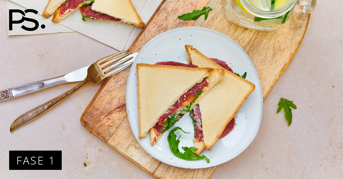 Sandwiches mit Carpaccio