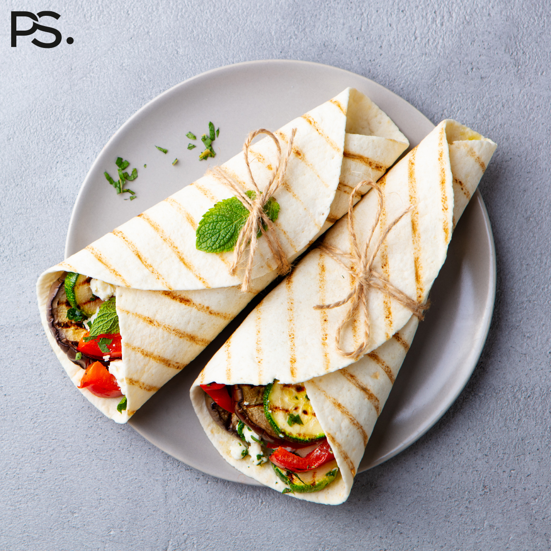 Wraps mit gegrilltem Gemüse